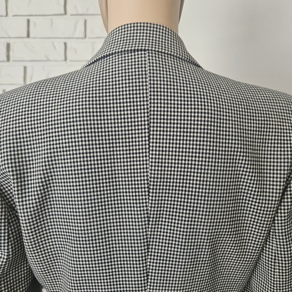 Zara Blazer Coat Gingham Plaid Women's Double-Breasted - Picture 8 of 16